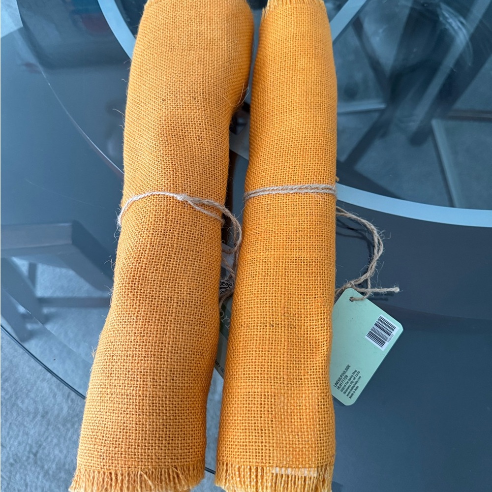 Set of Two Mustard Yellow Table Runners